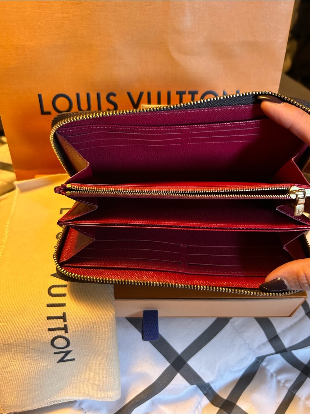 Louis Vuitton Brown Monogram Zip Wallet - Picture 3 of 7
